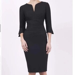 Diva Catwalk NWT Black Tuscany Pencil Midi Dress Size UK XL